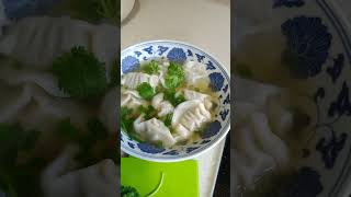 watercress pork dumplings  watercress pork wonton [upl. by Lledal582]