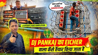 DJ PANKAJ CKY KA NEW बाराती कैसे तैयार किया गया साथ में किया गया भयंकर SOUND CHEK🔥  DJ RITESH VLOGS [upl. by Jacynth]