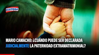 🔴🔵 Mario Camacho ¿Cuándo puede ser declarada judicialmente la paternidad extramatrimonial [upl. by Lielos]