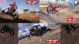 Playing MX vs ATV doing a triple backflip and water skipping [upl. by Assiled978]