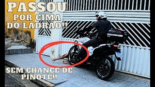 passou por cima do ladrão moto roubada devolvida ao dono e fuga da XJ6 [upl. by Karlik]