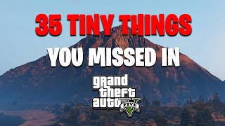 35 Tiny Details You Didnt Notice in GTA 5 [upl. by Christalle]