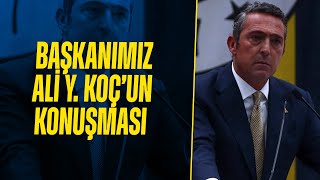 Başkanımız Ali Y Koçun Yüksek Divan Kurulu Konuşması [upl. by Per641]