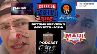 PicksByDsacc Podcast College Basketball 24  25 Ep 3 [upl. by Oinotnanauj]