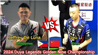 Jeffrey De Luna VS Gou Li  2024 Duya Legends Golden Nine Championship [upl. by Fanchan]