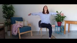 Yoga sur chaise Moins de 10 min pour soulager les tensions du corps et calmer le stress [upl. by Irvin]