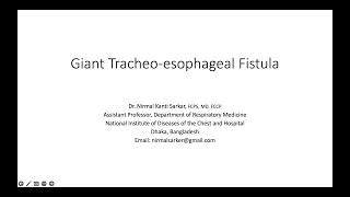 Tracheoesophageal Fistula [upl. by Ymar774]