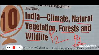 ICSE class 8 geography chapter 10 India Climate Natural Vegetation Forests and Wildlife [upl. by Lahcsap85]