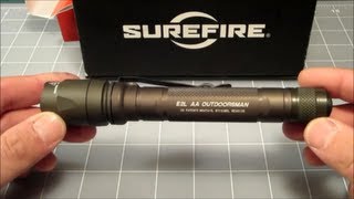 Surefire E2L AA Outdoorsman Flashlight Review [upl. by Hannavahs]