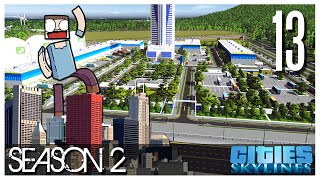 Cities Skylines  S2 Ep13  The Logistics Center [upl. by Oidacra]