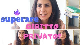 Diritto privato consigli su come superarlo brillantemente [upl. by Lehte]