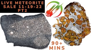 Live Meteorite Sale pt2 replay ☄️ Mars Moon Chondrite Pallasite Iron Eucrite amp Carbonaceous [upl. by Maisel]