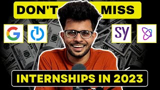 5 Amazing Internship Opportunities of 2023 👩‍💻🔥  APPLY NOW ✅ [upl. by Annoerb]