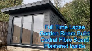 Full Garden Room Time lapse With Cedral Click Fibre Board [upl. by Cott721]