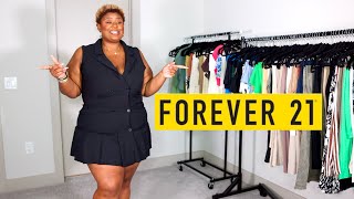 FOREVER 21 TRY ON HAUL  PLUS SIZE amp CURVY  SIZE 3X  MISSJEMIMA [upl. by Luas]