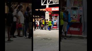 Pandemonium at the Wawa Gas Station after Hurricane Milton fyp hurricanemilton gasstation [upl. by Llemar]