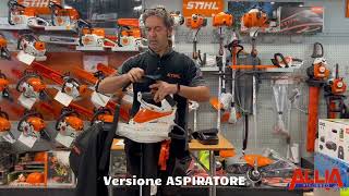 Stihl SHA 56 soffiatore aspiratore a batteria [upl. by Hayouqes]