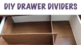 CHEAP ORGANIZING DIY Drawer Dividers [upl. by Iene627]