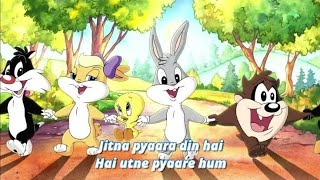 Baby Looney Tunes  Jitna Pyara Din Hai  कितना प्यारा दिन है  Cartoon Rhymes Hindi [upl. by Hindorff]