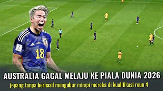 Round 4 kualifikasi piala dunia jepang vs australia terbaru hari ini 2024 dengan skor akhir 20 [upl. by Anelram743]