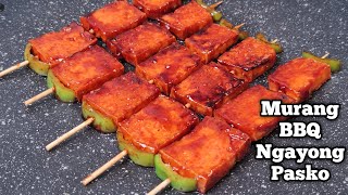 Murang BBQ Sa Pasko  Tokwa BBQ Recipe [upl. by Ezar]