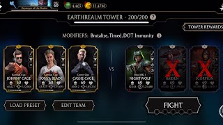 Earthrealm tower battle 200 diamond reward disappointment in mortalkombatmobile gaming trending [upl. by Ynoep]