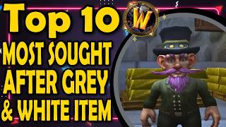 Top 10 Most Sought After Grey and White Item Transmogs [upl. by Tierza]