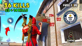 World Record 36 Kills in Duo vs Squad Must Watch Gameplay  Garena Free Fire [upl. by Acirretahs534]