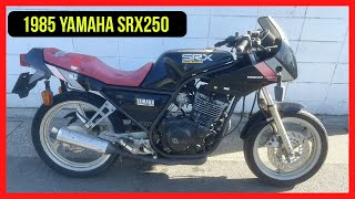 1985 Yamaha SRX250  The Iconic Yamaha SRX is Back in Stock [upl. by Ahsitaf]