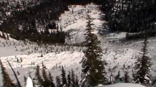 Cornice triggers slab avalanche [upl. by Keon]