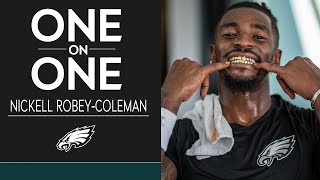 Nickell RobeyColeman Discusses His Progression as a Cornerback  Eagles OneOnOne [upl. by Patin640]