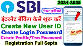 SBI Net Banking Kaise Kare 2024 SBI Net Banking Registration Kare  SBI Net Banking Id kaise Banaye [upl. by Atinrahs]