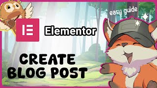 Elementor How to Create a Blog Post Page  Guide Glimpse [upl. by Bolton]