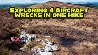 Exploring 4 Abandoned Aircraft Wrecks On A Single Hike in the Peak District [upl. by Kaasi]