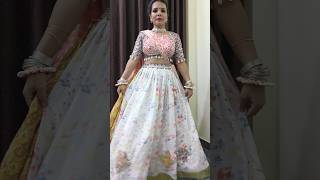 Part 2 dandiya outfit 👗 yt sewing lehengacholi chanchalborwal trending viralvideo [upl. by Ailadi]