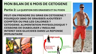 Bilan 6 mois en cétogène Partie 2  Graisses  calories et prise de poids [upl. by Curren]