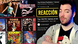 Mi REACCIÓN a RANKINGS de LOS MEJORES 100 JUEGOS de PLAYSTATION 1 y el TOP 20 de WATCH MOJO [upl. by Ecinehs]