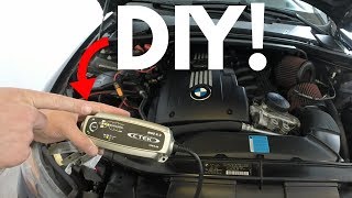 How To Charge A BMW Battery CTEK 43 [upl. by Aizahs]