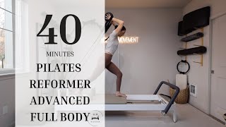 Pilates Reformer  Advanced  Full Body [upl. by Elleuqram82]