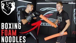 Using Foam Pool Noodle Drills for Improving Boxing Defense [upl. by Meggi98]