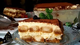 Tiramisú fácil tarta sin horno [upl. by Tartaglia831]