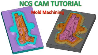 NCG CAM Tutorial 5  Easy  How to Creater Toolpath Mill 3D Mold amp Die Machining [upl. by Jobe]