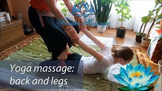 Thai yoga massage p3 back back of legs [upl. by Chlo]