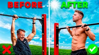 How To Get Your First PullUps Best Beginner Workout Plan [upl. by Yrreiht]