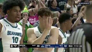 UNCW MBB Highlights vs Towson  30224 [upl. by Vullo]