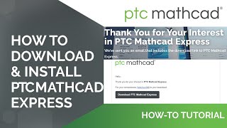 Opening Mathcad Express Free Trial for the First Time [upl. by Haya949]