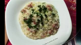 Risotto con porri e pancetta [upl. by Frodine]