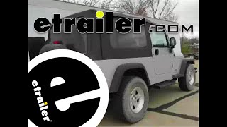 etrailer  Trailer Wiring Harness Installation  2004 Jeep Wrangler [upl. by Calen]