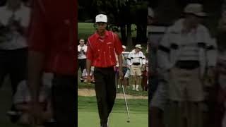 16yearold Tiger Woods introduces his signature fist pump to the world ⛳️ [upl. by Tonl380]