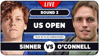 SINNER vs OCONNELL • US Open 2024 • LIVE Tennis Play by Play Stream [upl. by Elder]